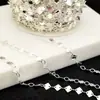 Acessórios para joias diy 4mm diamante geométrico corrente artesanal colar pulseira material de retenção de cor em alta temperatura atacado Yiwu