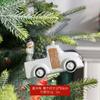 Qingdi Natal transfronteiriço pintado especial forma bola pingente plástico pequenos enfeites saco de presente de Natal guirlanda de carro decorações
