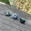 Ágata de cristal pedra semipreciosa pirâmide hexagonal transfronteiriça novo contas soltas diy material de broca de embutir atacado