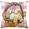 Venta Caliente de Pascua Funda de Almohada de Conejo Nórdico Oficina Sofá Funda de Cojín de Lino Transfronterizo Decoración del Hogar Modelo Nuevo
