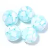 Venda Quente Colorido Vidro Acrílico Transparente Redondo Flor Interna Contas Materiais para Pulseira DIY Miçangas Acessórios