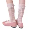 Calcetines de ballet hasta la pantorrilla para primavera y verano para mujer, finos y transpirables, adecuados para chicas jk, calcetines versátiles para casa