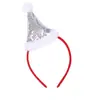 Jiuzhou Hao - Diadema navideña con lentejuelas, accesorio para el cabello, para fiestas navideñas