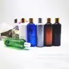 Frasco de Alumínio Anodizado 300ml com Tampa Flip-Top para Loção, Frasco Tipo Pump de Ombro Arredondado para Hidrolato, Frasco para Tônico e Óleo Essencial