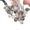 Cuentas sueltas de jade hierba acuática cuentas redondas sueltas cuarzo jade cuentas sueltas 10 mm cuentas sueltas flor flotante accesorios de jade cuentas
