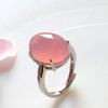 Anillo de Calcedonia Rosa de Guan Yu Anillo de Ágata Joyería Transmisión en Vivo de Fábrica Dropshipping S2120203