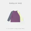 Ropa para Niños Dudu Camiseta de Manga Raglán para Niños Otoño Nuevo Estilo Camiseta Base para Bebé para Exteriores Top para Niños Top de Moda para Niñas