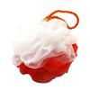 50g Bola de Baño Fabricante Venta al por Mayor Popular Súper Suave Bola de Baño Grande Combinación de Doble Color Flor de Baño Red Suave para Hacer Espuma para Baño