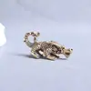 Nove Filhos do Dragão de Latão, Ornamento Sólido Vintage Retrô, Acessório Pingente para Chaveiro de Carro