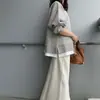 Conjunto Duas Peças Estilo Japonês e Coreano Exportação Sudeste Asiático Manga Longa Primavera, Outono e Inverno Top Jaqueta Moletom para Mulheres