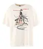 2024 Moda Americana Hip-Hop Marca Nova Retrô Lavada Velha Figura Solta Versátil Gola Redonda Manga Curta Camiseta para Homens e Mulheres