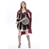 Disfraz de cosplay de Halloween Guerrero espartano femenino tribu de la antigua Roma gladiador femenino guerrero disfraz de juego