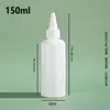 Garrafas Plásticas de Apertar com Bico Fino Branco para Animais de Estimação em Vários Tamanhos, Garrafas de Apertar para Molhos, Produtos Farmacêuticos e Lubrificantes, Fornecimento Direto do Fabricante