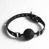 Plug de boca com furo e boca de bola para treinamento de bondage e role-playing, abridor de boca, brinquedos sexuais para adultos
