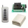 Interruptor de controle remoto ponto a ponto de quatro canais com código de aprendizagem de 12 V, módulo de controle de acesso de 24 V para porta elétrica com conexão externa.