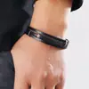 Moda europea y americana todo partido pulsera tejida multicapa para hombre personalidad brillante pulsera negra de moda para hombre pulsera de cuero simple