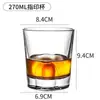 Copos de uísque, vidro de cristal, estilo europeu, copos de cerveja espessados, copos de água, acessórios para bebidas de bar atacado, e-commerce transfronteiriço.