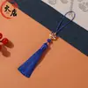 Colgante de borla de danza del león de 8 cm al por mayor decoración colgante de borla colgante corto y regordete para manualidades DIY
