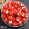 Cuentas Cerámicas Redondas Coloridas de Agujero Grande Accesorios para Joyería DIY 12mm Cuentas Sueltas Paquete de Materiales Tejidos a Mano Cuentas de Porcelana