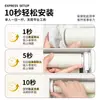 Cortinas enrollables impermeables y resistentes al aceite, de doble cara, totalmente opacas, no requieren taladro, para privacidad en el baño, hechas con tela engrosada de 0.25 pulgadas.