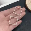 15 marcos de gota de pegamento plateados brillantes modelo amor hexágono forma de gota accesorios de colgante molde de patrón geométrico marco