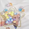 20mm crema dulce viento cinco puntas estrella tridimensional pintura al óleo degradado estrellas DIY pulsera collar de cuentas hecho a mano material