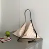 Bolsa Tote para o Trabalho Grande Capacidade Estilo Preguiçoso Listras Verticais 2026 Nova Bolsa Feminina Estilo Coreano Versátil Casual Bolsa de Ombro para Mulheres