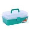Caja de Almacenamiento Transparente Caja de Herramientas para Estudiante de Arte Caja de Pintura para Estudiante Caja de Almacenamiento para Cosméticos Manicura Caja de Medicamentos de Tres Capas