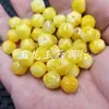 Aceite de Pollo Amarillo Cuentas Hexagonales, Cuentas Sueltas de Jade, Piedra Amarilla de Cera de Abejas, Roca de Cuarzo, Cuentas Multifacéticas, Cuentas para Accesorios de Joyería