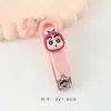 Cortador de Unhas com Pingente de Patinha de Gato Desenho Animado Fofo com Acessório para Pendurar, Lixa de Unha, Tesoura de Unha Portátil Anti-Respingo para Estudantes