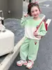 Traje de niña Otoño 2025 Nuevo Moda Infantil Primavera y Otoño Estilo Occidental Internet Celebrando Casual Dos Piezas Moderno