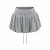 Otoño 2026 Nuevo Estilo Coreano Chica Picante Diseño de Cordón Tulipa Falda Corta Moda Femenina Temperamento Elegante Adelgazante Falda Esponjosa