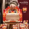 Decoración para Cupcakes de Año Nuevo 2024 Año del Dragón Tarjeta Insertable Caja de Empaque tipo Bolsa Caja de Empaque para Pasteles Caja de Regalo