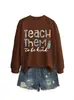 Ensinar a ser Amazon eBay comércio exterior transfronteiriço moda versátil feminina outono inverno moletom camisa base