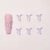 Accesorios pequeños de moño para decoración de uñas, piezas pequeñas de resina, materiales para manualidades, decoraciones versátiles de moño para uñas