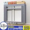 Guarda-roupa de aço de porta dupla extra-espesso, guarda-roupa simples, guarda-roupa de quarto extra-grande estilo chinês, guarda-roupa de cabeceira, armário de armazenamento e organização