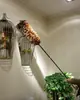 Plumero de Plumas Reales para Eliminar el Polvo, No Suelta Pelusa, para Uso en el Hogar y el Coche, Hecho a Mano, Extensible, Herramienta de Limpieza, Barredor de Polvo, Manta Densa