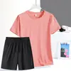 Traje de seda de hielo 2024 para mujer, novedad de verano, camiseta deportiva fina para correr, pantalones cortos casuales transpirables de secado rápido