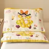 Toallas de Almohada de Algodón Puro para Niños, un Par de 40X60 Absorbentes de Sudor y Antideslizantes Toallas de Almohada de Gasa de Algodón para Bebé, Toallas Almohadilla Gruesas de Dibujos Animados