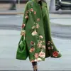 2026 Nuevo Cruce de Fronteras Europeo y Americano Otoño Comercio Exterior Ropa de Mujer Amazon Abrigo Largo con Solapas de Lana Estampado de Talla Grande