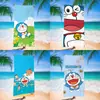 Toalla de Playa Doraemon Transfronteriza para Niños Dibujos Animados Linda Estampada Toalla de Baño Microfibra Doraemon Natación Secado Rápido