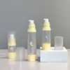 Botellas de vacío de 15ml, 30ml, 50ml para loción, sérum, crema, muestras de tamaño viaje, materiales de empaque reutilizables para cuidado de la piel