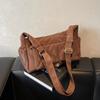 Bolsa Casual de Grande Capacidade para Mulheres 2026 Nova Outono e Inverno Versátil Ombro Transversal Bolsa Boston
