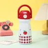 Taza de Paja para Niños Estilo Nuevo, Taza Rebotante Portátil de Dibujos Animados Lindos, de Apariencia Elegante, Termo de Acero Inoxidable de Gran Capacidad