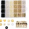 2580 Peças contas de argila terno pulseira da amizade contas de alfabeto douradas para Kit de Fabricação de Pulseiras kit para fazer pulseiras