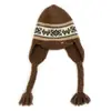 Chapéu de Lã com Padrão Fair Isle Único do Irmão Gato para Mulheres, Estilo Coreano Outono e Inverno Retrô Fofo com Tassel e Trança, Quente e Protetor de Orelhas