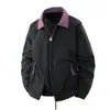 Chaqueta Retro de Estilo Europeo y Americano Transfronteriza para Hombre, Nueva de Primavera y Otoño, Casual, Cuello Solapa, Ropa de Trabajo, Holgada, Color Sólido, Abrigo para Hombre