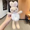 Anel de pelúcia fofo de coelho e urso tridimensional, bolas doces, cabeça de corda, rabo de cavalo, acessórios de cabelo para meninas