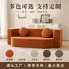 Sofá de Compresión de Tela Minimalista Moderno, Sofá de Esponja para Sala de Estar de Apartamento Pequeño, de Tres Plazas, No Requiere Ensamblaje, Venta Directa del Fabricante
