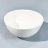 Logo blanco puro tazón de arroz engrosado tazón de sopa para restaurante comercial tazón grande para fideos luohan tazón pequeño de cerámica para uso doméstico chino